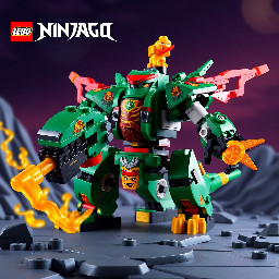 a lego ninjago dragons rising set thats a ucs version of lloyds titan mech