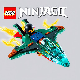 a lego ninjago dragons rising set thats a lightning jet called jays lightning hawk\