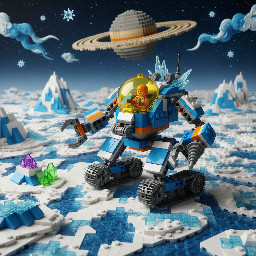 Eisabbaumech auf dem Staurmond Titan mit technik-elementen