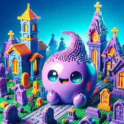 a full art Pokemon card of the Pokemon Gengar at a graveyard