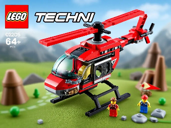 LEGO Technic 42244 Red Helicopter Fron 7+ 9,99€ 154 pcs 0 minifigs
