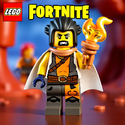 The Origin from fortnite as a lego minifigure