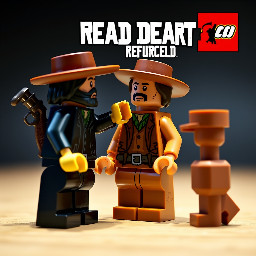 La imagen de Arthur Morgan dándole el sombrero a jhon Marston en Read Dead Redempetion 2