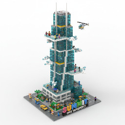 Erstelle ein realistisches 1:800 model vom.summit one vanderbilt