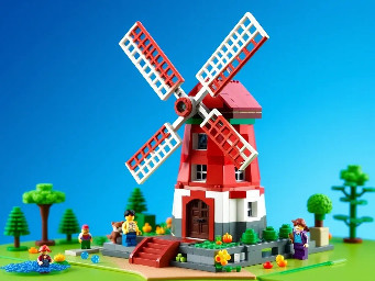 Windmühle mit 8000 teilen, dänische Bauart