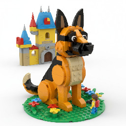 belgium shepard malinois sitting