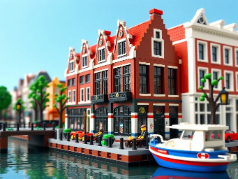 Amsterdam canal building