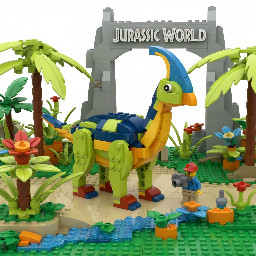 Lego Jurassic world: Parasaurolophus
