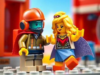 a airplane pilot and a danser together