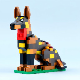 belgium shepard malinois sitting