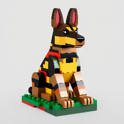 belgium shepard malinois sitting