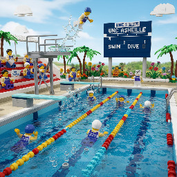 unc asheville swimming and diving team