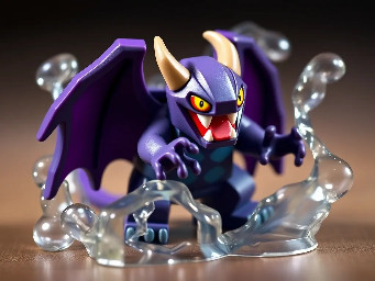 a full art Pokemon card of the Pokemon Gengar. he is warping the card while trying to escape
