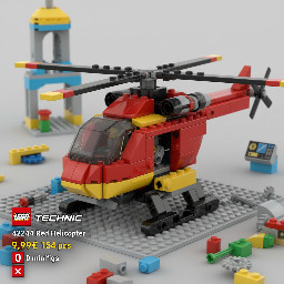 LEGO Technic 42244 Red Helicopter Fron 7+ 9,99€ 154 pcs 0 minifigs