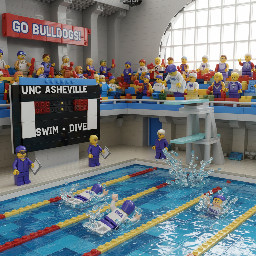 unc asheville swimming and diving team