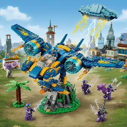a lego ninjago dragons rising set thats a lightning jet called jays lightning hawk