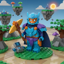 The Origin from fortnite as a lego minifigure