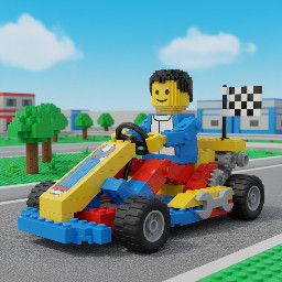 i want a lego real go kart life siez i am 1 meter 90 centimeters tall