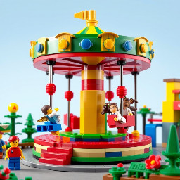I want a lego set that looks just like the Pixar Pal-A-Round - Swingin attraction from California Adventure in Disneyland