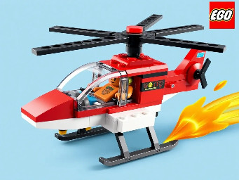 quiero hacer un helicoptero con las piezas del kit lego nezha
