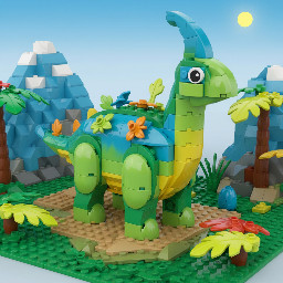 Lego Jurassic world: Parasaurolophus