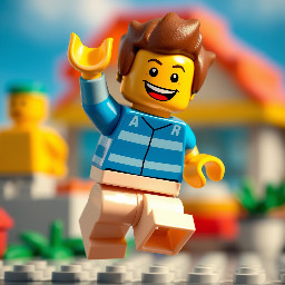 i want a picture with a boy jumping with smile for summer coming. Background out of focus