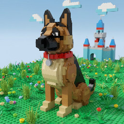 belgium shepard malinois sitting