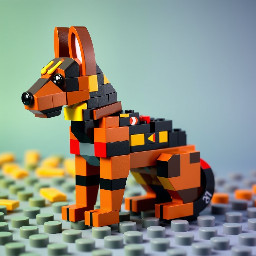 belgium shepard malinois sitting