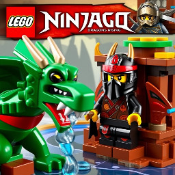 a lego ninjago dragons rising set thats a ucs version of the land bounty