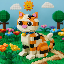 create a calico cat