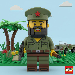 Lego Fidel Castro minifigure.