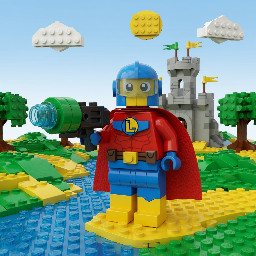 Generate the image into Lego world character