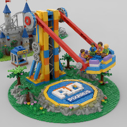 I want a lego model from Pixarus, a ride from the amusement park toverland.