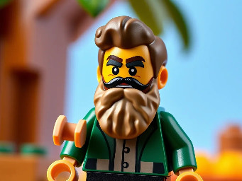 Lego Fidel Castro minifigure.
