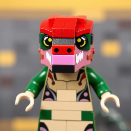 Build me a brickheadz of snake eyes from gi joe