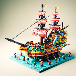 create a lego set based on the one piece famous boat
