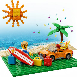 i want a picture to illustrate the beggining of summer holidays with only one fig