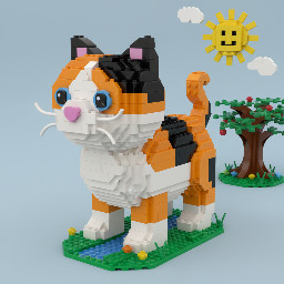 create a calico cat