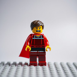 Create a lego image with the concept “Your imagination. your design. Your role” basically focusing on individualism (i.e. an individual standing and building with Lego block alone) with motivation “Your Lego”