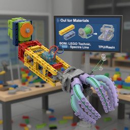 Here is a comprehensive design prompt optimized for generating a hybrid LEGO-3D printed tentacle prosthetic. This prompt integrates specific constraints for medical compliance, weight reduction, and modular interfacing to address the previously identified hurdles.  ### Design Prompt: Hybrid LEGO-Soft Robotic Tentacle Prosthetic  Role: Act as a biomedical engineer and industrial designer specializing in assistive technology and soft robotics.  Task: Generate a detailed technical design specification and assembly guide for a hybrid prosthetic arm that integrates a structural LEGO Technic skeleton with 3D-printed soft tentacle grippers.  Design Constraints & Requirements:  1.  Interface Architecture (The "Hybrid" Joint):     *   Design a custom 3D-printed adapter plate that connects standard LEGO Technic beams (using axle holes or pin interfaces) to the base of the tentacle gripper.     *   The adapter must allow for quick-disconnect functionality (plug-and-twist) to leverage LEGO’s modularity while ensuring the soft gripper base is rigidly locked to prevent torque slippage.     *   *Constraint:* The interface must distribute load evenly to prevent stress concentration on individual LEGO studs.  2.  Soft Gripper Specifications (Medical Compliance):     *   Model 4 to 6 tapered tentacles inspired by octopus arms, designed for compliant grasping of irregular objects.     *   Material: Specify usage of TPU (Thermoplastic Polyurethane) 85A-95A or flexible silicone-like resin to eliminate pressure points and mimic biological tissue compliance.     *   Structure: Incorporate internal pneumatic channels or tendon-routing hollow cores (for cable-driven actuation) within the tentacles.     *   Surface Texture: Include a micro-textured or suction-cup pattern on the inner curvature of the tentacles to enhance grip friction without high clamping force, reducing the risk of dropping objects for users with limited strength.  3.  Weight & Structural Optimization:     *   The LEGO chassis must utilize hollow lattice structures or minimal beam configurations to reduce distal weight.     *   The 3D-printed tentacles must use gyroid or honeycomb infill patterns (10-15% density) to maximize flexibility while minimizing mass, directly addressing the inability to tolerate heavy devices.     *   Total target weight of the end-effector (gripper + adapter) must not exceed 250 grams.  4.  Actuation Mechanism:     *   Design a body-powered cable system compatible with LEGO pulleys and strings, where wrist flexion pulls tendons running through the tentacle cores to induce curling.     *   Alternatively, provide a mount for micro-servo motors housed within the LEGO forearm section for myoelectric control, ensuring wires are routed internally to prevent snagging.  5.  Customization & Accessibility (Socioeconomic Focus):     *   The design must be parametric, allowing the socket interface to be scaled based on simple limb circumference measurements (no professional casting required).     *   Ensure all 3D-printed parts are support-free or use soluble supports to allow printing on low-cost, single-extruder printers common in developing regions.     *   Provide a Bill of Materials (BOM) that prioritizes globally available LEGO Technic elements and standard fishing line (Spectra/Dyneema) for tendons.