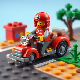 Создай лего пожарную машину по примеру лего техник красного цвета