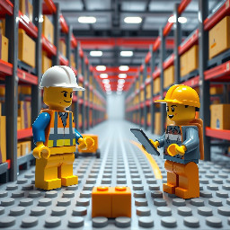 ## Historia corta para video: “El almacén inteligente”  En una gran ciudad logística, existía un moderno almacén donde trabajaban dos operarios LEGO: **Lucas** y **Emma**. Ambos llevaban casco blanco, chaleco reflectante y siempre estaban listos para mantener el almacén funcionando perfectamente.  ### Escena 1: El inicio del día  Lucas y Emma llegan temprano al almacén central. Mientras las puertas automáticas se abren, observan cientos de cajas perfectamente organizadas.  Emma explica:  > “El almacenamiento es la actividad logística encargada de guardar, proteger y conservar los productos hasta que lleguen al cliente.”  Lucas agrega:  > “Y el almacén es el espacio donde recibimos, cuidamos y despachamos la mercadería.”  ---  ### Escena 2: Recepción de mercancías  Un camión llega a la zona de recepción. Lucas verifica documentos mientras Emma controla la calidad de las cajas.  Narrador:  > “La recepción es una de las funciones básicas del almacén. Aquí se controla, verifica y registra toda la mercadería que ingresa.”  Emma utiliza una tablet con sistema WMS para registrar el inventario en tiempo real.  ---  ### Escena 3: Organización y almacenamiento  Lucas maneja un montacargas LEGO y coloca las cajas en enormes estanterías.  Narrador:  > “Una buena organización permite aprovechar el espacio, reducir costos y facilitar el acceso rápido a los productos.”  Emma señala las diferentes zonas:  * Recepción * Almacenamiento * Picking * Despacho  > “Cada área cumple una función esencial para evitar errores y retrasos.”  ---  ### Escena 4: Preparación de pedidos  Suena una alarma de pedido urgente. Emma comienza el picking mientras Lucas prepara el embalaje.  Narrador:  > “El picking consiste en seleccionar y consolidar los productos solicitados por los clientes.”  Gracias a la buena distribución interna, los pedidos salen rápidamente y sin errores.  ---  ### Escena 5: Problema y solución  En otro almacén desorganizado, las cajas están mal ubicadas, hay retrasos y productos dañados.  Narrador:  > “Una mala distribución genera cuellos de botella, pérdidas y aumento de costos.”  Lucas y Emma muestran cómo el control de inventarios evita faltantes y mejora el servicio.  Emma explica:  > “Mantener un stock mínimo y máximo ayuda a equilibrar costos y satisfacción del cliente.”  ---  ### Escena Final  Los camiones parten hacia distintos destinos mientras Lucas y Emma observan orgullosos el almacén funcionando perfectamente.  Narrador final:  > “Un almacén bien organizado y un inventario controlado son la base de una logística eficiente, clientes satisfechos y empresas competitivas”.