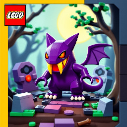 a full art Pokemon card of the Pokemon Gengar at a graveyard